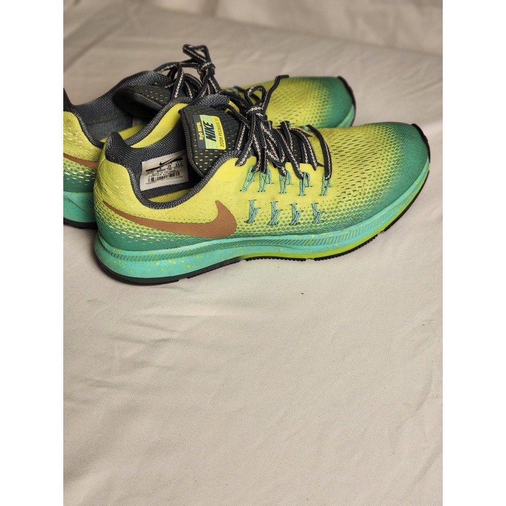 Nike Youth Air Pegasus 33 H2O REPEL Running Shoes 859623-700 Size 6.5 Green